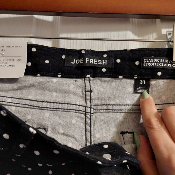 Black with White PolkaDot Ankle Pants - Picture 7 of 7